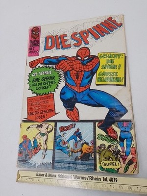 Die Spinne Nr.2 (Williams Verlag) Marvel Comic 1974 Spider-Man Zustand 3-4 Geier