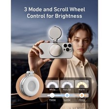 Telesin C03 Magnetic Selfie Ring Light Phone LED Clip-On New Sealed
