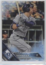 2016 Topps Chrome Blue Wave Refractor 48/75 Kevin Kiermaier #105 0c6