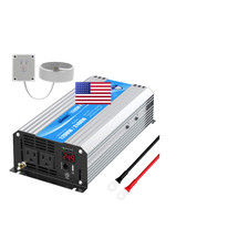 24V Pure Sine Wave Power Inverter 1200W 24V Dc To120V Ac Ul Fuses Lithium