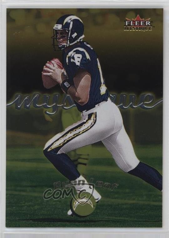 2000 Fleer Mystique Gold Ryan Leaf #50 0q3