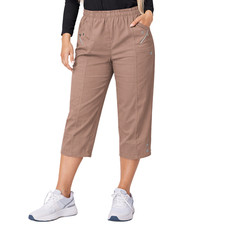 cherry berry crop 3/4 trousers Women Capri Ladies Elasticated pant Three Quarter