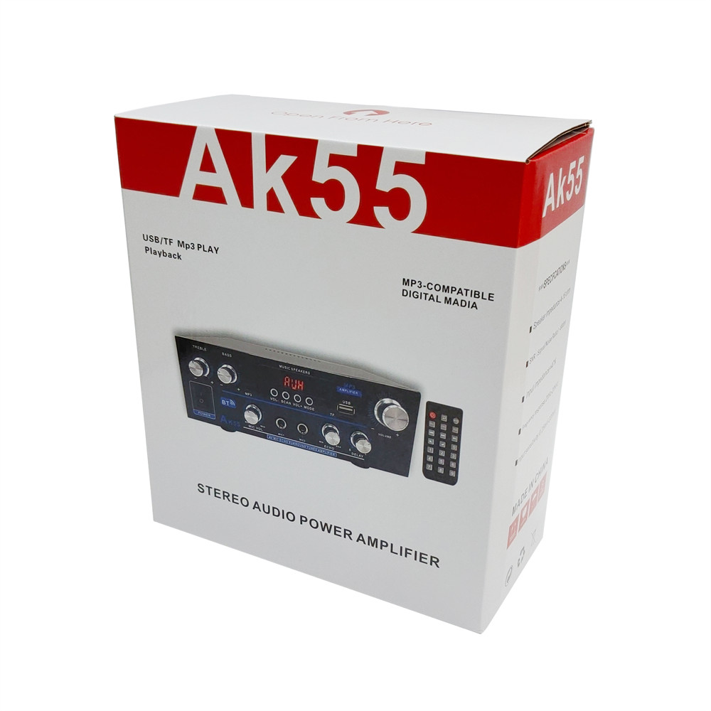 Stereo Amplifier Home Audio Bluetooth 5.0 Max 450W Power Stereo Receiver AK55