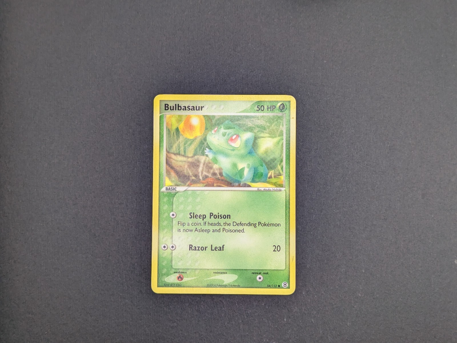 Pokémon TCG Bulbasaur EX FireRed & LeafGreen 54/112 Regular Common - NM
