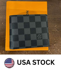 Authentic Louis Vuitton Multiple Bifold Wallet Damier Graphite Canvas
