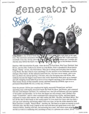 Limp Bizkit REAL hand SIGNED 1998 Paper Photo JSA COA Fred Durst Sam Rivers