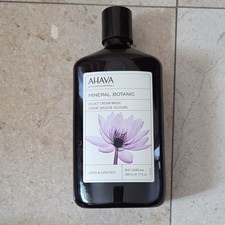 AHAVA Mineral Botanic Velvet Cream Wash Lotus Chestnut SLS/SLES Free 17 fl oz