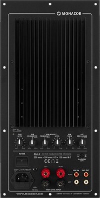 Monacor SAM-2 - Aktives Subwoofer-Modul, 200 W