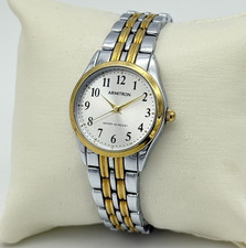 Reloj pulsera casual/vestido clásico bicolor ARMITRON para mujer, 26 mm funciona 75/5304