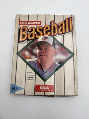 Vintage EARL WEAVER BASEBALL IBM TANDY Game 3.5'' Floppy Tested WORKS