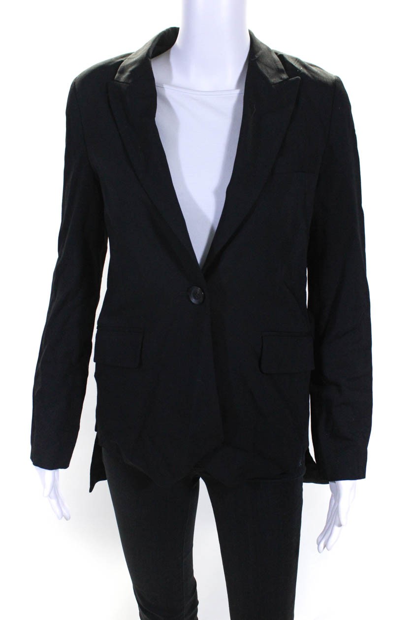 Marissa Webb Womens Single Button Asymmetrical Bl… - image 1