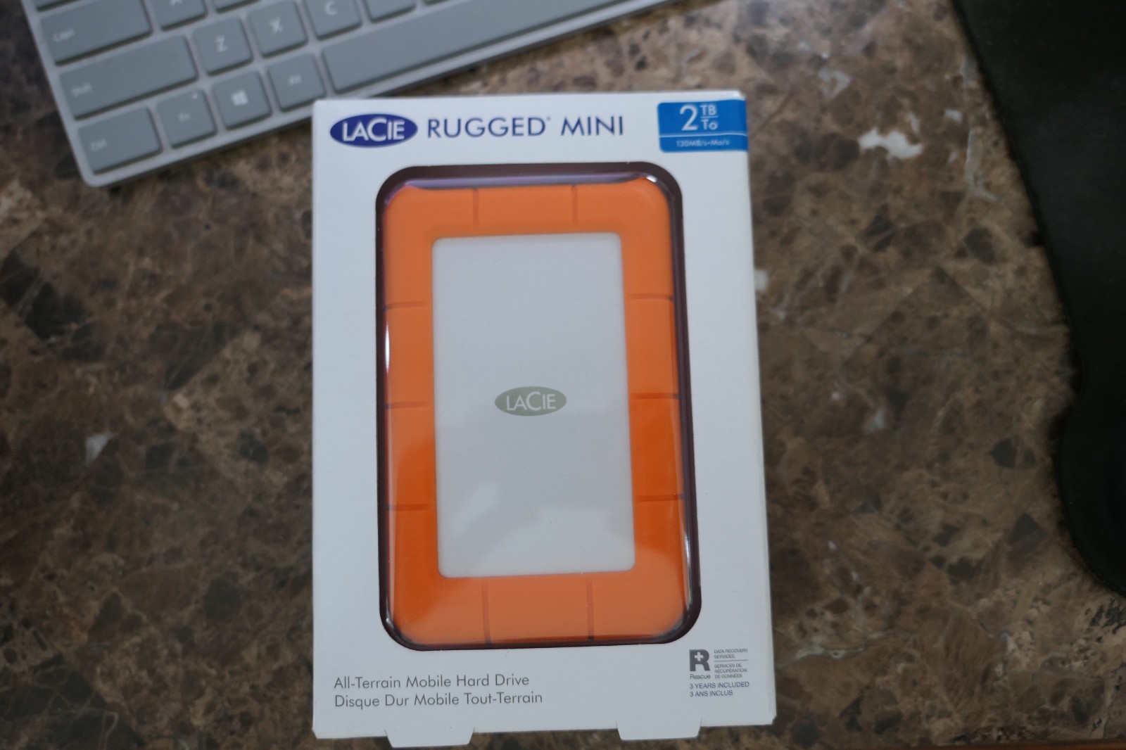 NEW SEALED LaCie LAC9000298 Rugged Mini 2TB External Hard Dr