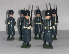6 Vintage Lead Toy Soldiers Britains Marching     