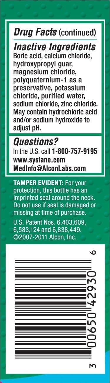 Systane Lubricant Eye Drops Long Lasting Dry Eye Relief -30ml (Pack Of 2 Bottes)