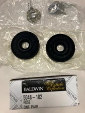 1 Pair Baldwin Estate Rose Rosette 5048-102 Oil Rubbed Bronze Handle Trim RIng