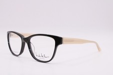 NEW NICOLE MILLER YOURFIT ELEVENTHUF C01 BLACK BROWN AUTHENTIC EYEGLASSES 54-17