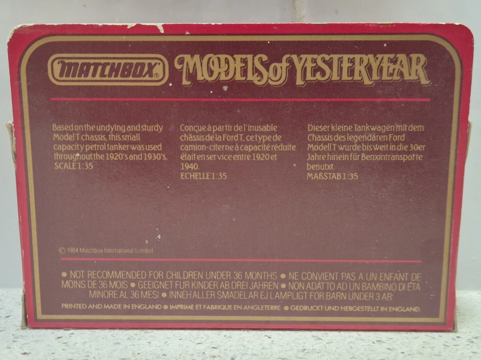 Matchbox Models of Yesteryear Y-3 1912 Ford Model 'T' Tanker 'Mobil Oil' - Image 2 of 4