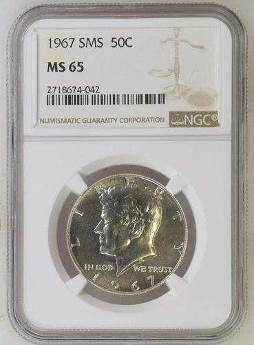 1967 SMS Kennedy Silver Half Dollar NGC MS65 Special Strike Mint Set Coin USA 🔥