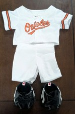 Build A Bear MLB Baseball Baltimore Orioles Outfit Shirt Shorts Shoes BAB