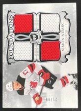 2023-24 The Cup Foundations Quad Jersey #F-SN Simon Nemec /99