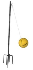 Tetherball Set with Ball  Rope for Outdoor Backyard, Adjustable Tether 10 FT