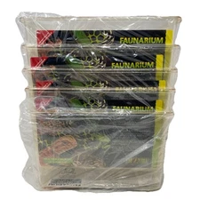 5x Exo Terra Faunarium, Plastic Reptile Terrarium, Medium, PT2260 Medium No Lids