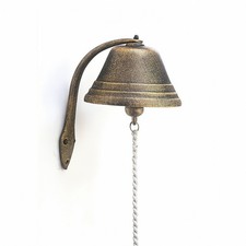 Cloche Murale Vintage Cloche En Fonte Rustique pour Jardin, Café