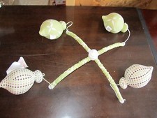 crib mobile top sage brown tan baby infant nursery sleep lullaby cute green