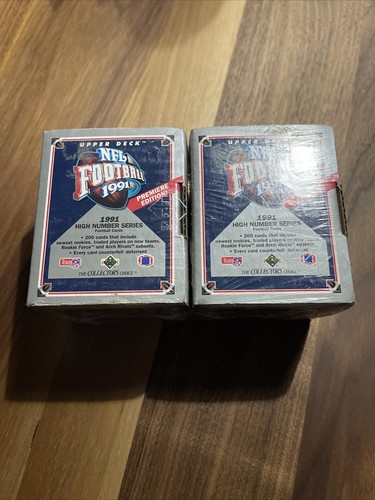 Boîte 1991 Upper Deck High Series Football - 200 Cartes - NFL - Scellée - Collection