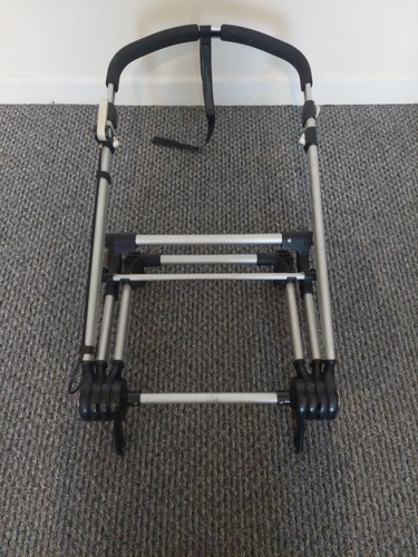 Silver Bugaboo Cameleon 1 Chassis Frame With Black Solid Back Wheels - Used - Picture 20 of 24
