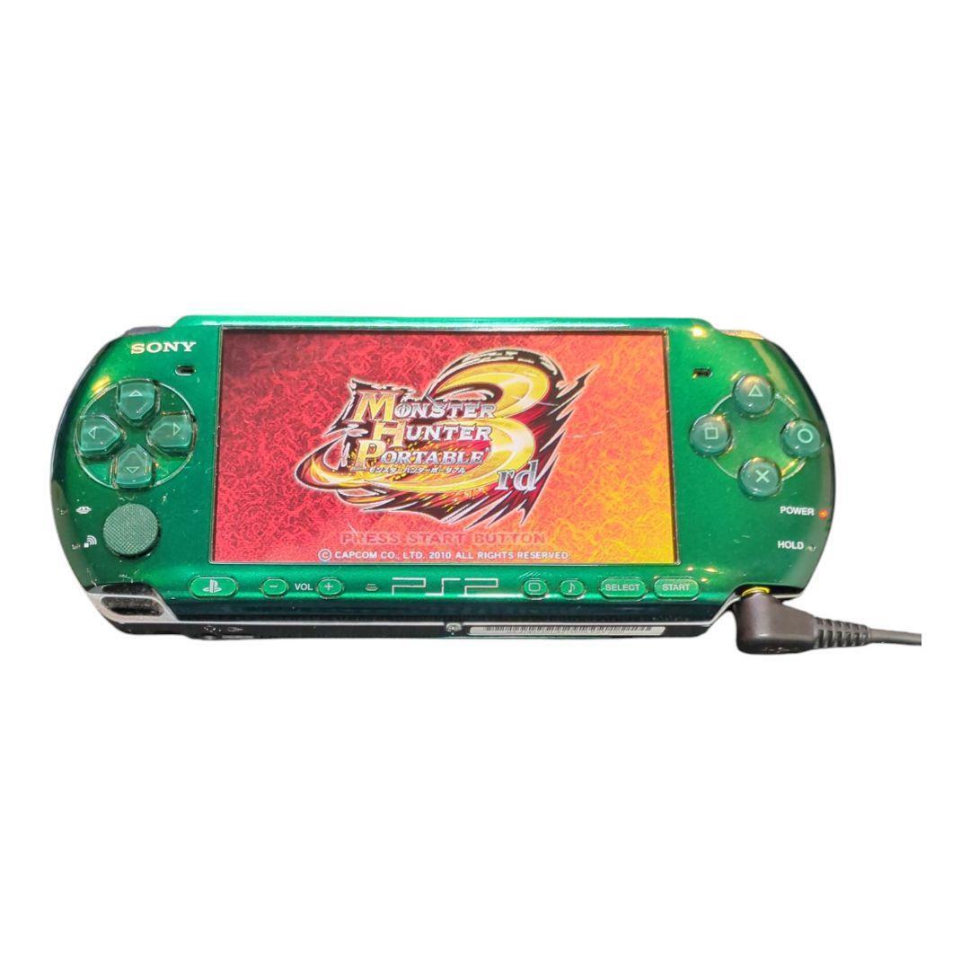 PSP Playstation Portable Spirited Green PSP 3000SG Sony game PSP Playstation Portable Spirited Green PSP 3000SG Sony game