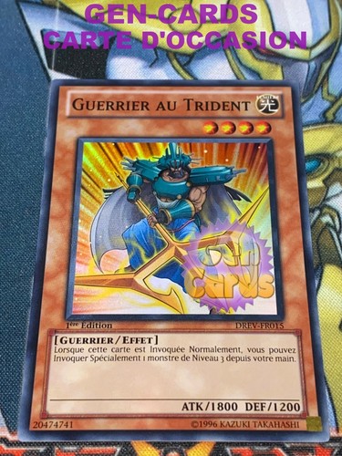 OCCASION Carte Yu Gi Oh GUERRIER AU TRIDENT DREV-FR015 1ère édition