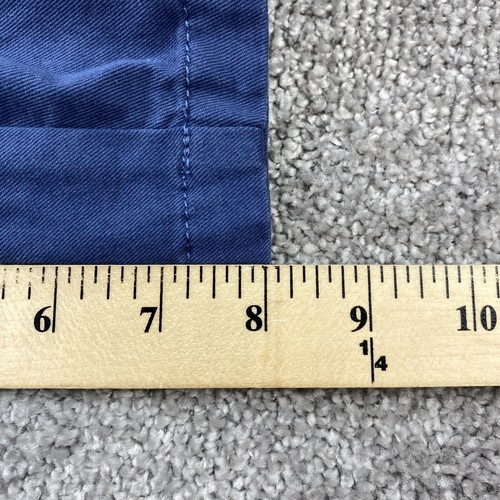 Architect Chino Shorts Men's Waist 40 Solid Blue Flat Front 8" Inseam - Picture 8 of 9