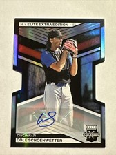 2023 Panini Elite Extra Edition - Signatures Die-Cut #10 Cole Schoenwetter /399