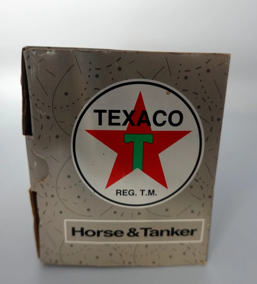 Ertl Texaco 1991 Diecast Horse and Tanker Coin Bank w Key #8 Limited Edition  - Image 3 of 4