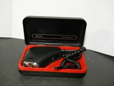 Vintage Norelco Speedrazor Elelctric Travel Shaver Mens w/ Brush & Case WORKS