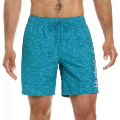 NEW Men's Hurley Regular Fit Stretch Swim Short 7.5'' Inseam Size XL Green