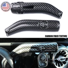 Mercedes A CLA GLA GLB Carbon Fiber Steering Wheel Shift Wiper Lever Cover Trim