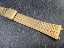 NOS BRACELET FOR CITIZEN DIGITAL DIGI-ANA 18MM 2836 VINTAGE GOLD COLOR.