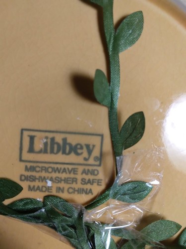 LIBBEY SALAD PLATES GOLD ~ Set of 6 ~ 8 1/2" - Picture 3 of 3
