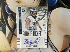 2014 Panini Contenders Football #127.  Ed Reynolds RC Auto - ROOKIE CARD. rookie card picture