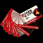Live learn fire building cards survival tool emergency preparadness ...