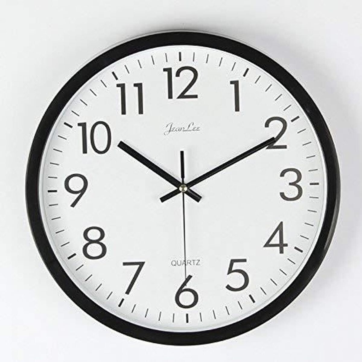 Horloge murale moderne transparente et silencieuse en verre acrylique 30cm