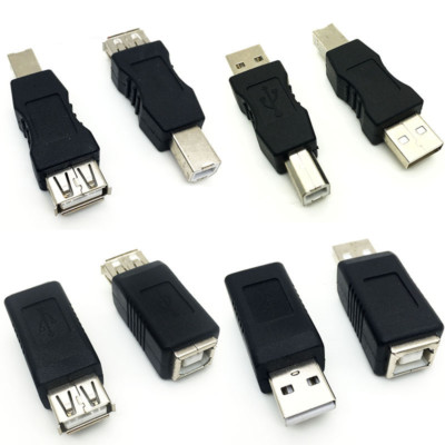 USB 2.0 type A Female to type B Male Printer Scanner Adapter Converter Connector