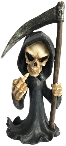 Nemesis Now Fear Cursing Grim Reaper Figurine, Black