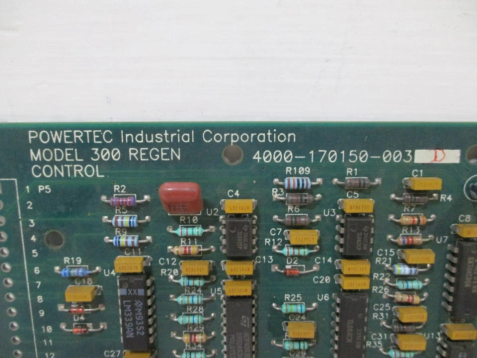 Powertec 4000-170150-003 Rev D Model 300 Regen Control Board Card PCB PLC - Image 4 of 4