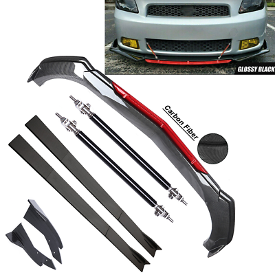 Gloss Black Body Kit For Scion TC/xB - Front Bumper Lip, Side Skirts, Rear Lip