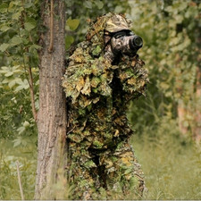 3D Bionico Foglia Adulti Ghillie Suit Mimetico Esercito Giungla Woodland Caccia