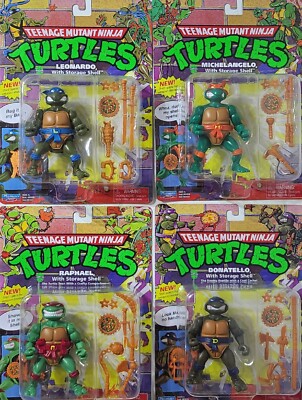 NIB Collector's TMNT Teenage Mutant Ninja Turtles Classic Set of 4 Near Mint