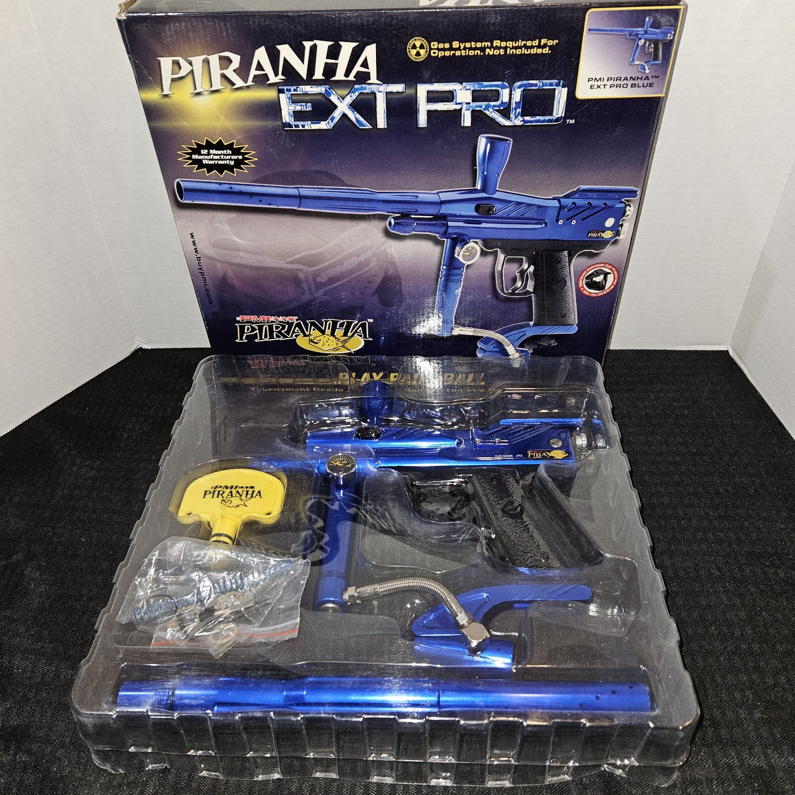 PMI Piranha Ext Pro Paintball Gun / Marker 2K3 Double Trigger Vintage